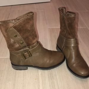 Fur lined short boots